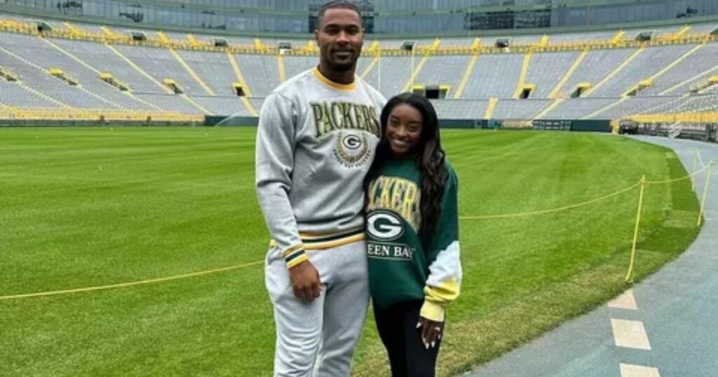 Who Does Simone Biles Husband Play For